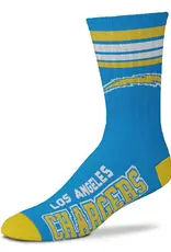 For Bare Feet Los Angeles Chargers Men's Deuce Crew Socks