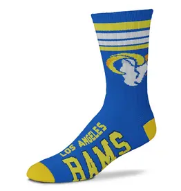For Bare Feet Los Angeles Rams Men's Deuce Crew Socks