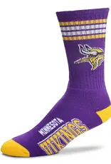 For Bare Feet Minnesota Vikings Men's Deuce Crew Socks
