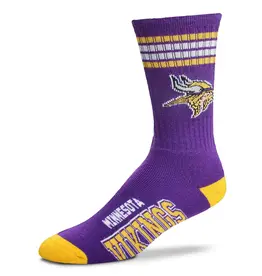 For Bare Feet Minnesota Vikings Youth Deuce Socks