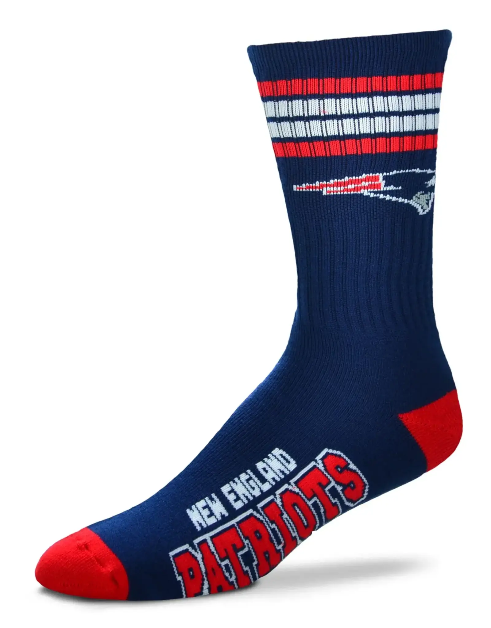 For Bare Feet New England Patriots Youth Deuce Socks