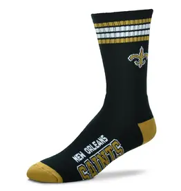 For Bare Feet New Orleans Saints Youth Deuce Socks