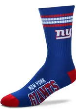 For Bare Feet New York Giants Men's Deuce Crew Socks