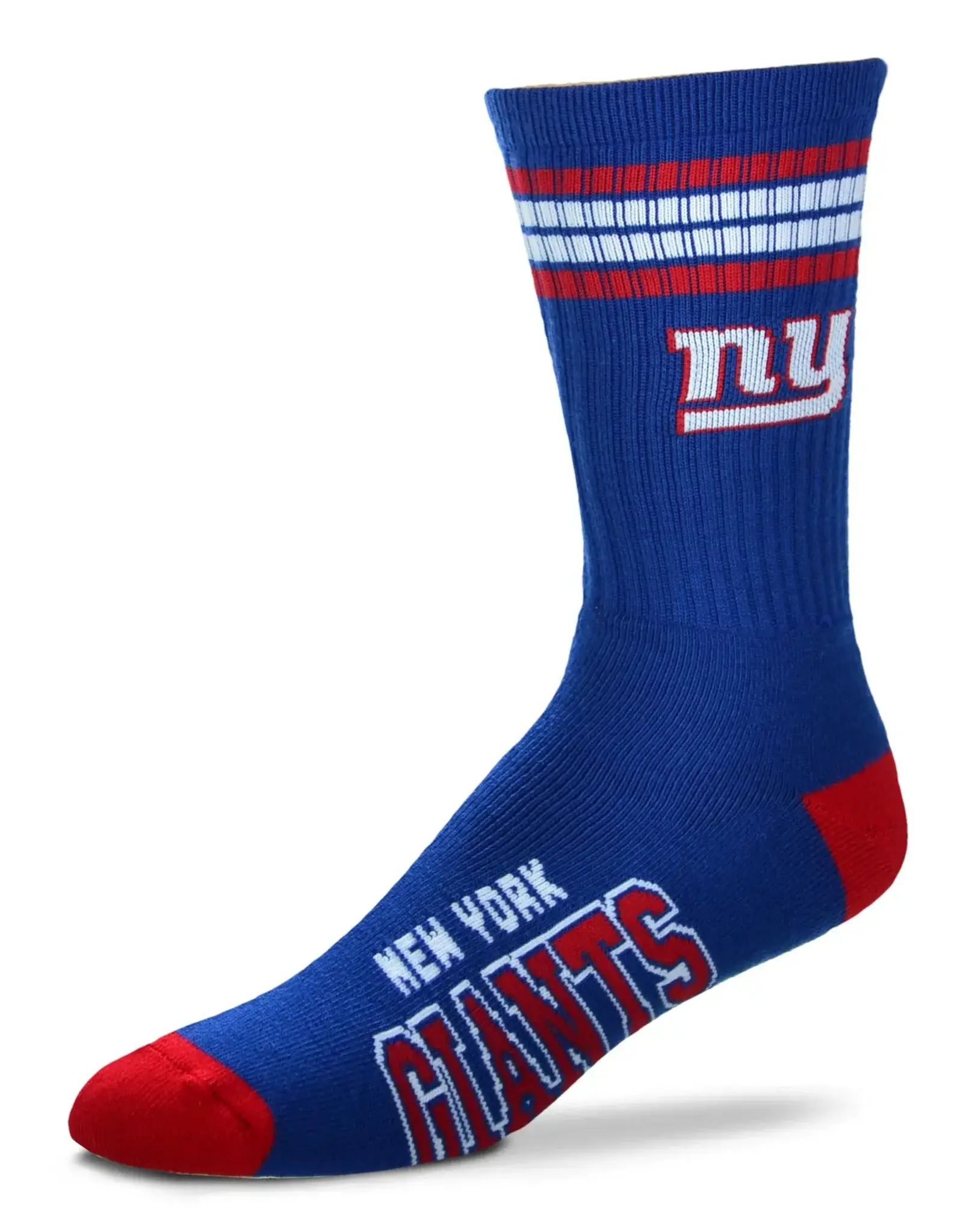 For Bare Feet New York Giants Men's Deuce Crew Socks