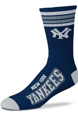 For Bare Feet New York Yankees Men's Deuce Crew Socks