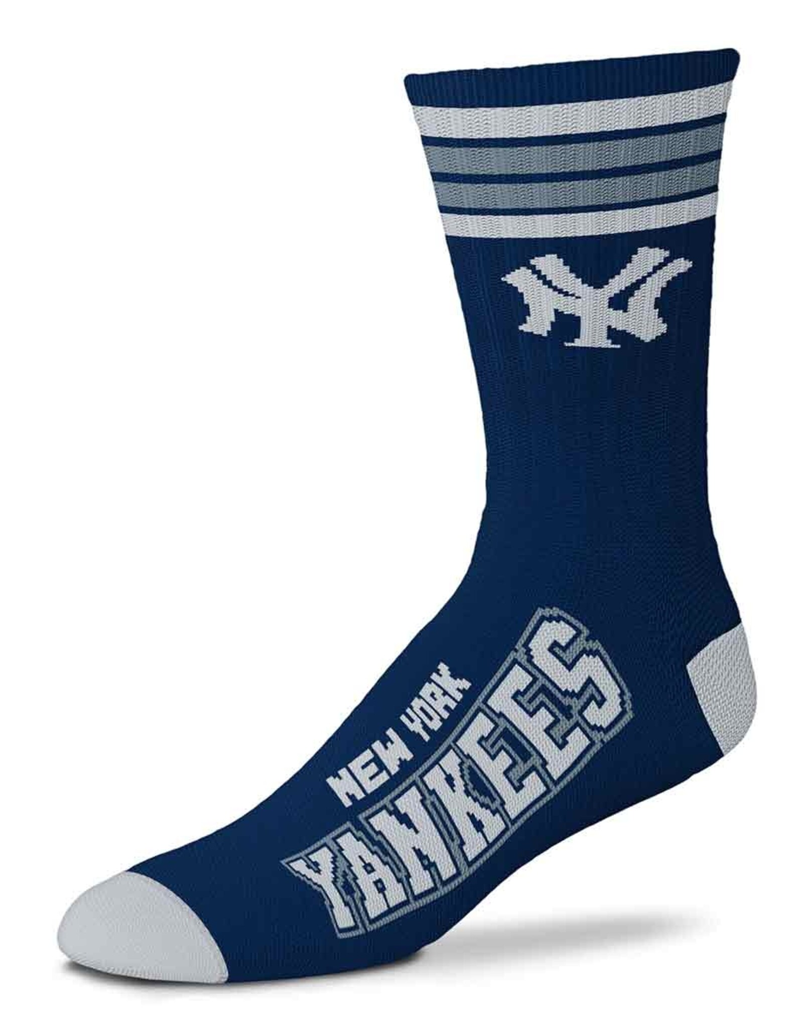 For Bare Feet New York Yankees Men's Deuce Crew Socks