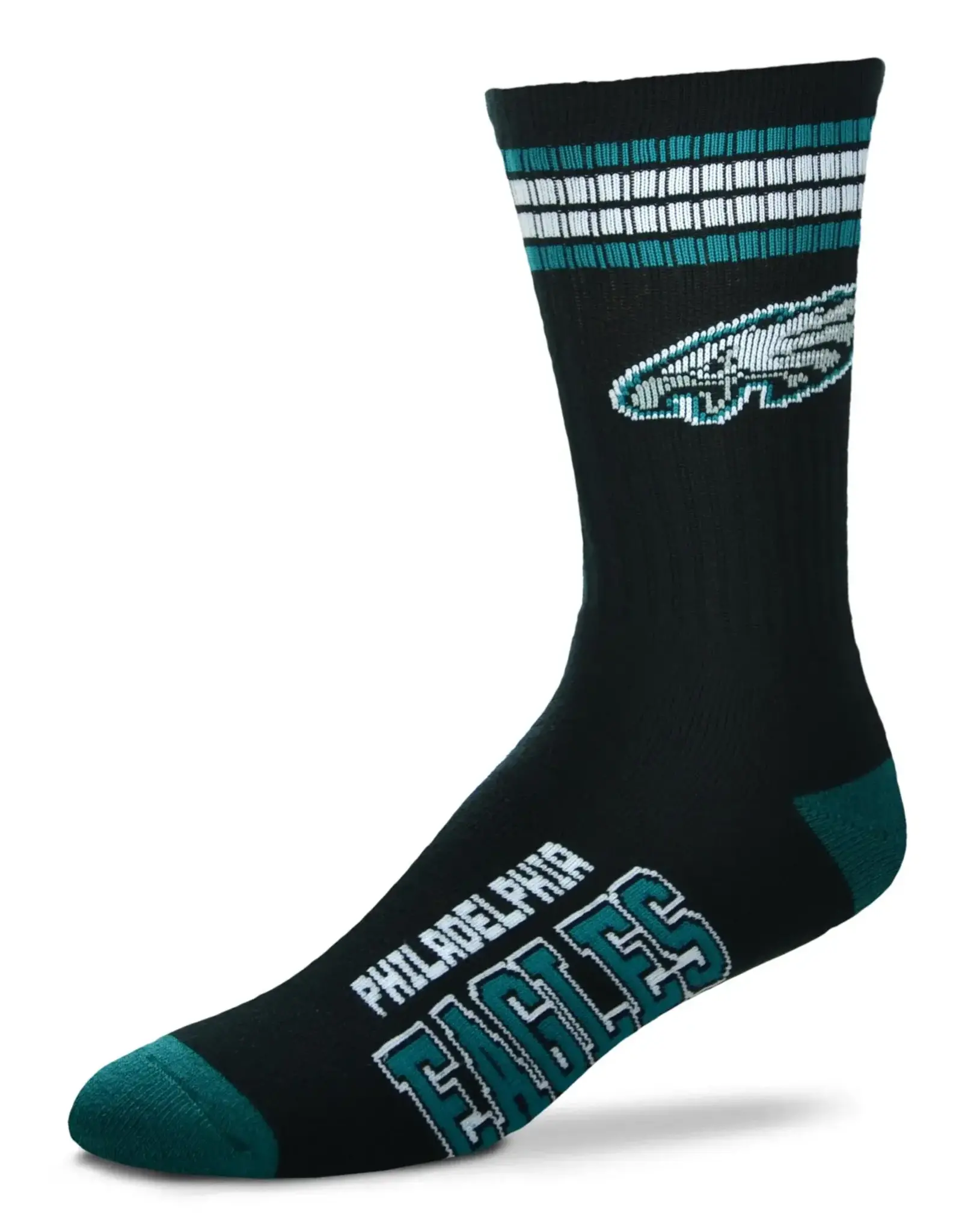 For Bare Feet Philadelphia Eagles Men's Deuce Crew Socks