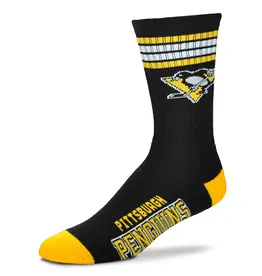 For Bare Feet Pittsburgh Penguins Men's Deuce Crew Socks