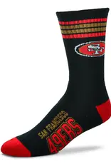 For Bare Feet San Francisco 49ers Men's Deuce Crew Socks