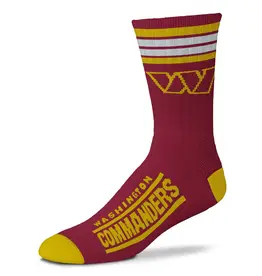For Bare Feet Washington Commanders Men's Deuce Crew Socks