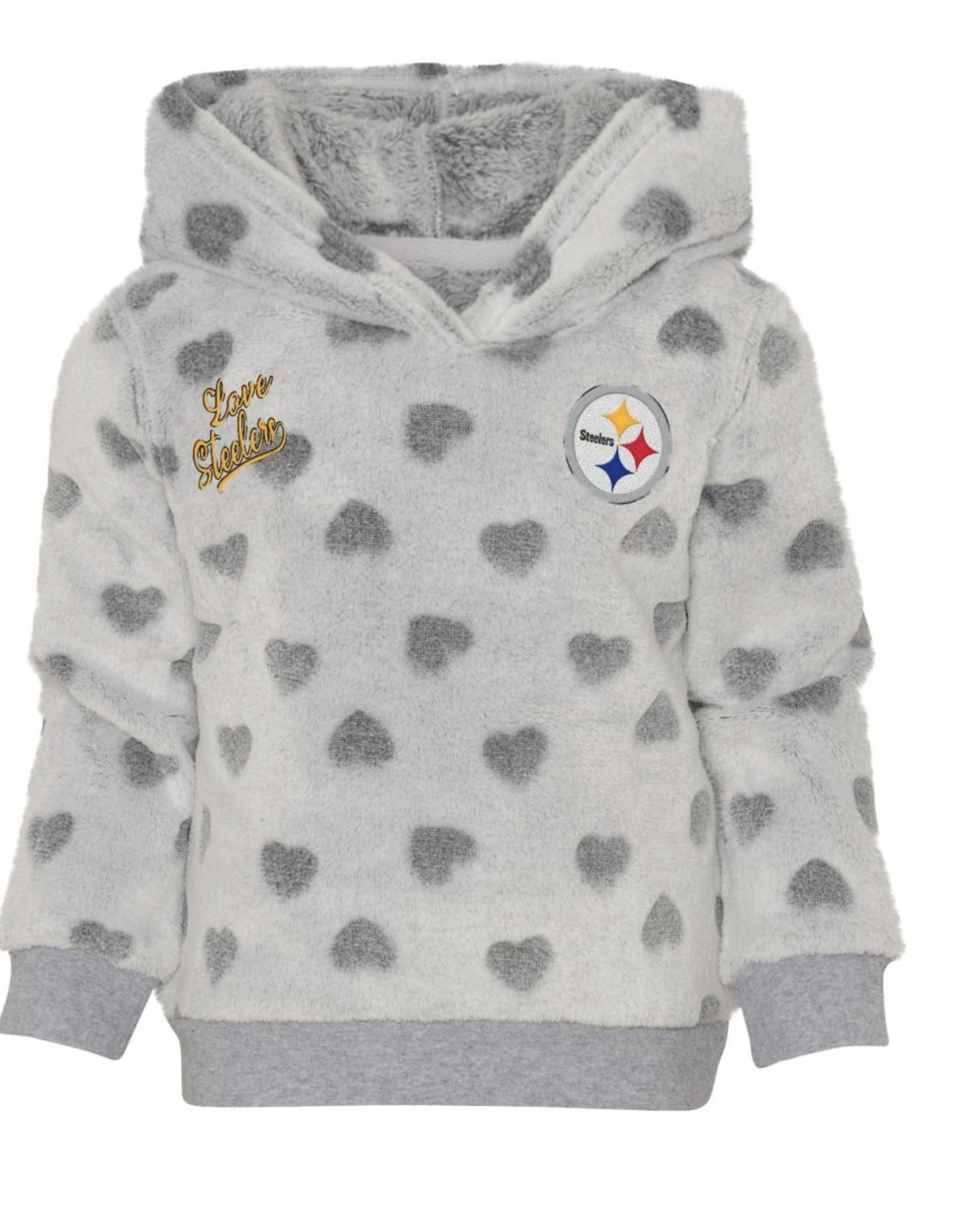 OUTERSTUFF Pittsburgh Steelers Toddler Girls Heart 2 Heart Hoodie & Legging Set