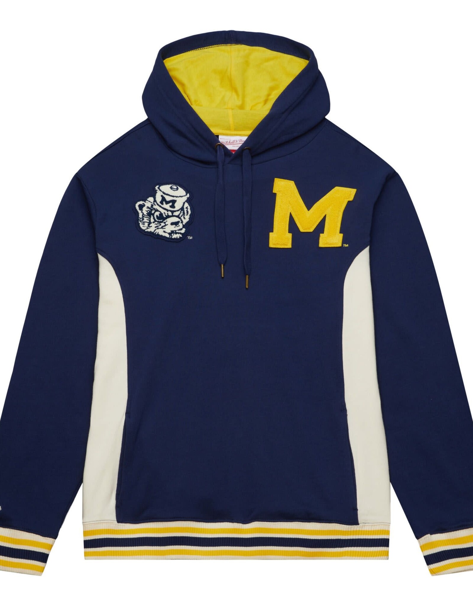 Mitchell & Ness Michigan Wolverines Men's French Terry Pullover Hoodie