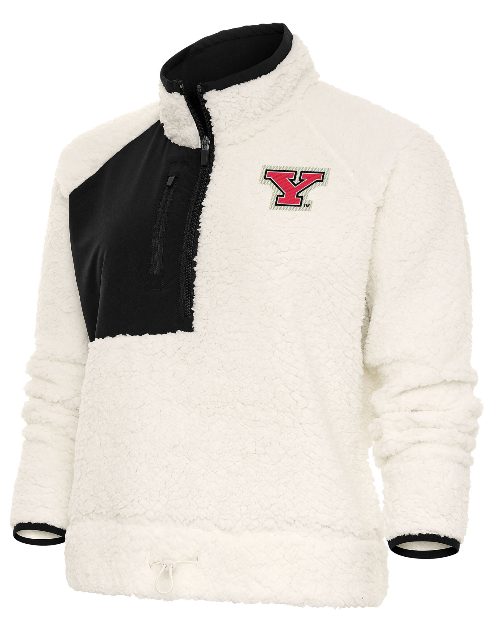ANTIGUA Youngstown State Penguins Women's Fusion Sherpa Pullover Top / FINAL SALE