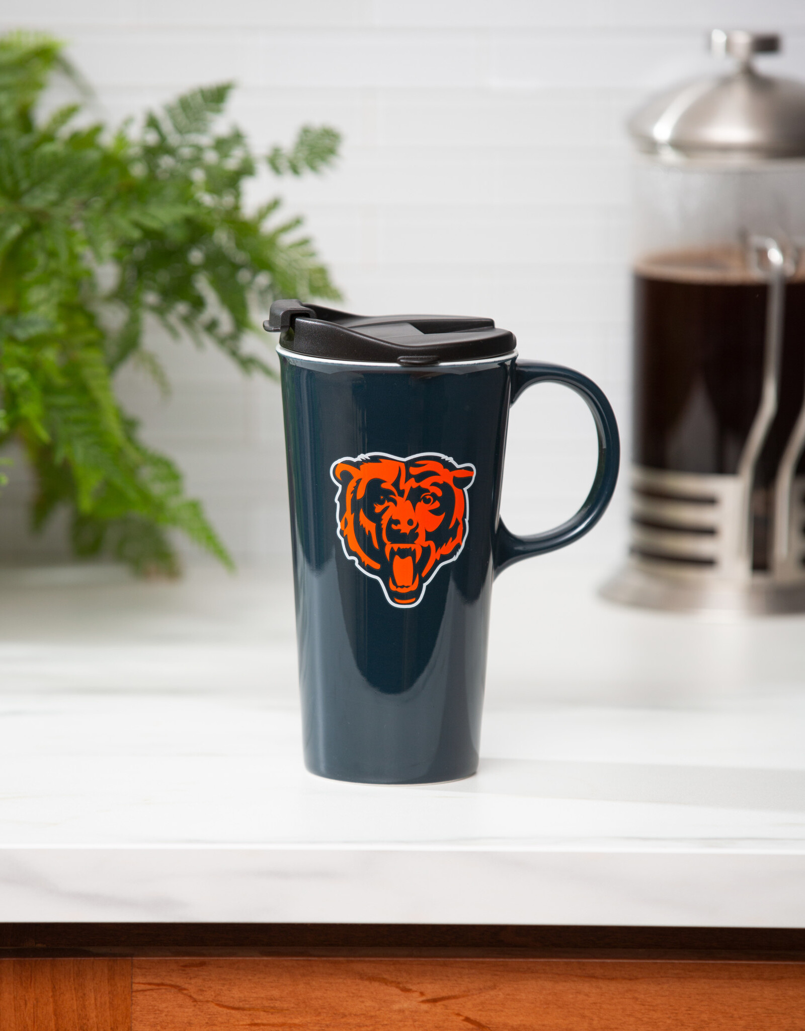 EVERGREEN Chicago Bears 17oz Gift Box Travel Latte Mug