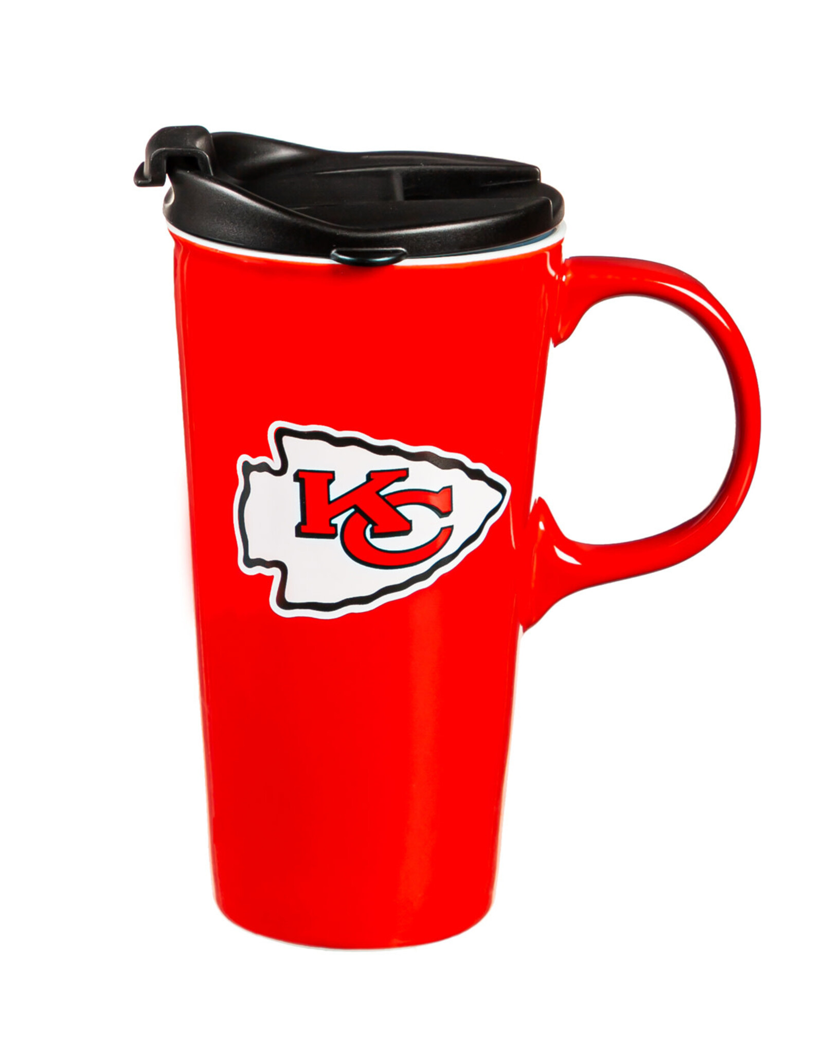 EVERGREEN Kansas City Chiefs 17oz Gift Box Travel Latte Mug