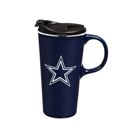 EVERGREEN Dallas Cowboys 17oz Gift Box Travel Latte Mug