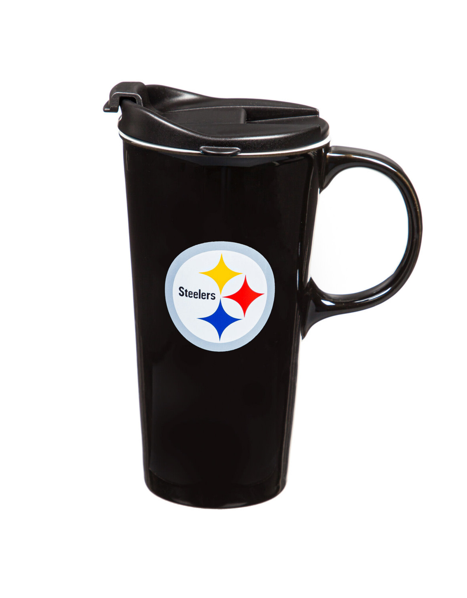 EVERGREEN Pittsburgh Steelers 17oz Gift Box Travel Latte Mug
