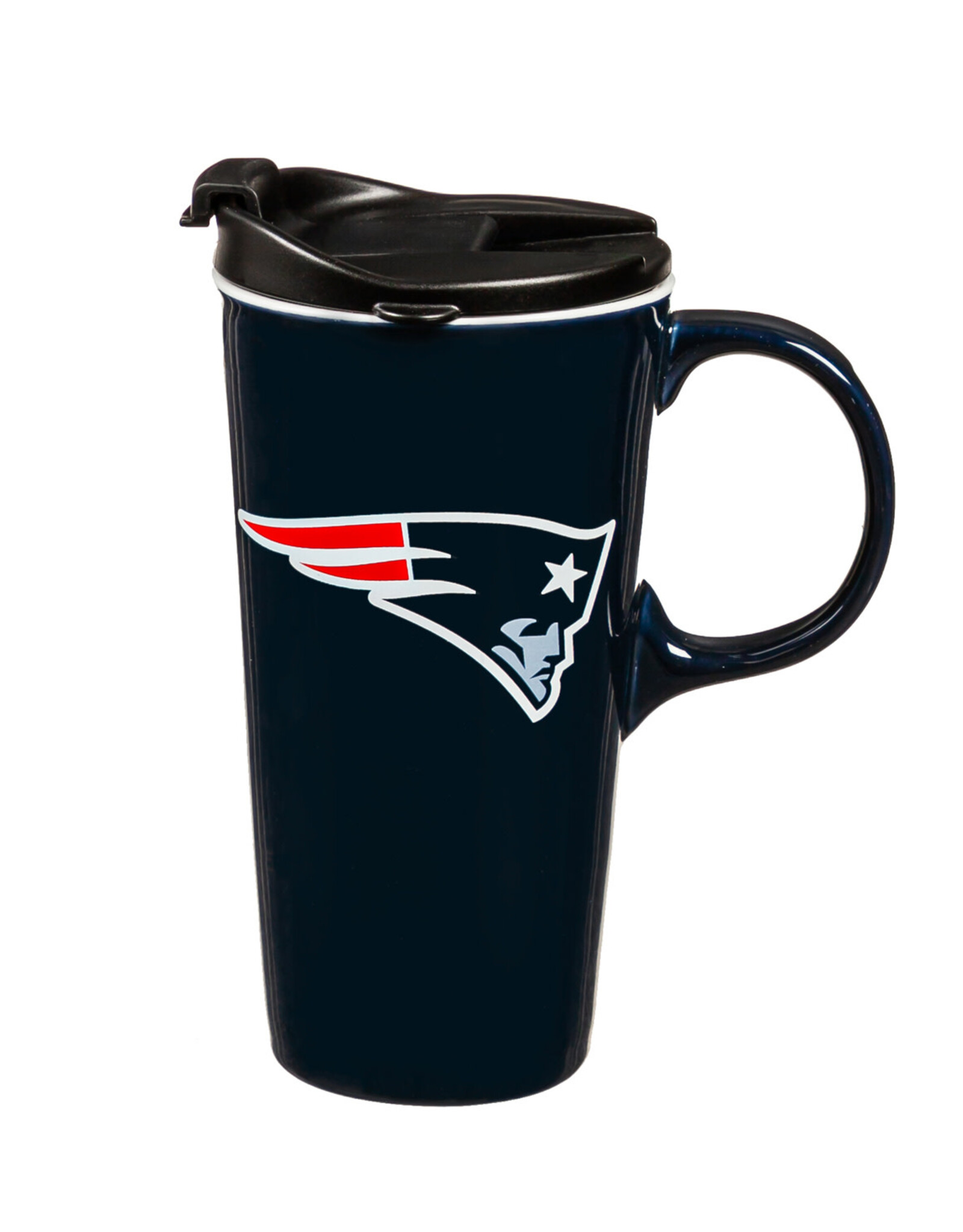 EVERGREEN New England Patriots 17oz Gift Box Travel Latte Mug