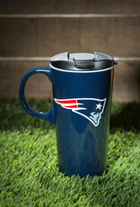 EVERGREEN New England Patriots 17oz Gift Box Travel Latte Mug