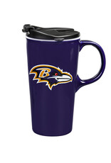EVERGREEN Baltimore Ravens 17oz Gift Box Travel Latte Mug