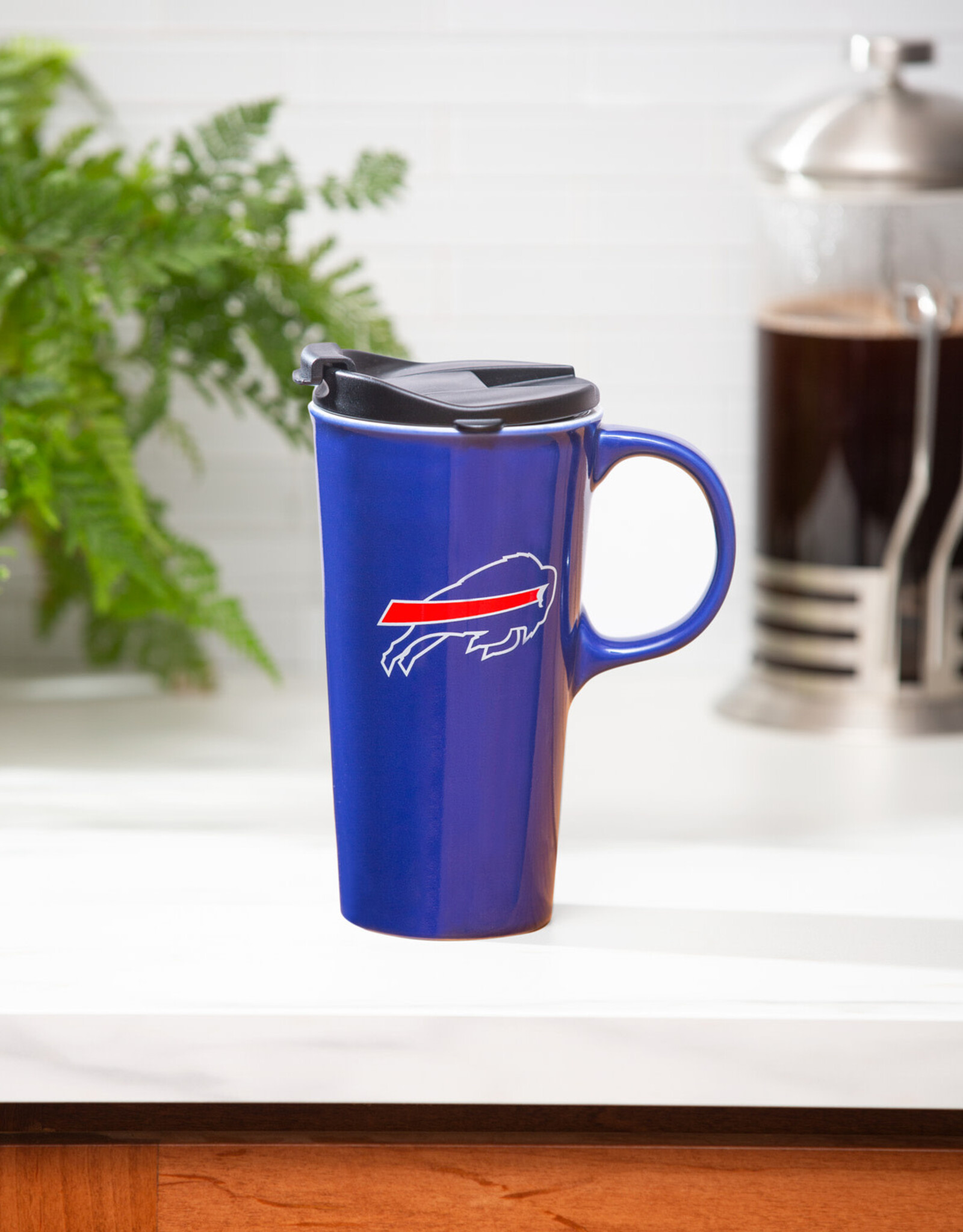 EVERGREEN Buffalo Bills 17oz Gift Box Travel Latte Mug