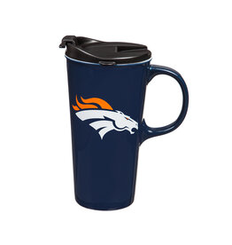 EVERGREEN Denver Broncos 17oz Gift Box Travel Latte Mug