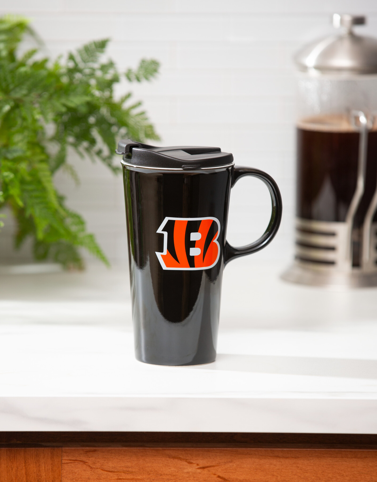 EVERGREEN Cincinnati Bengals 17oz Gift Box Travel Latte Mug