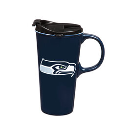 EVERGREEN Seattle Seahawks 17oz Gift Box Travel Latte Mug