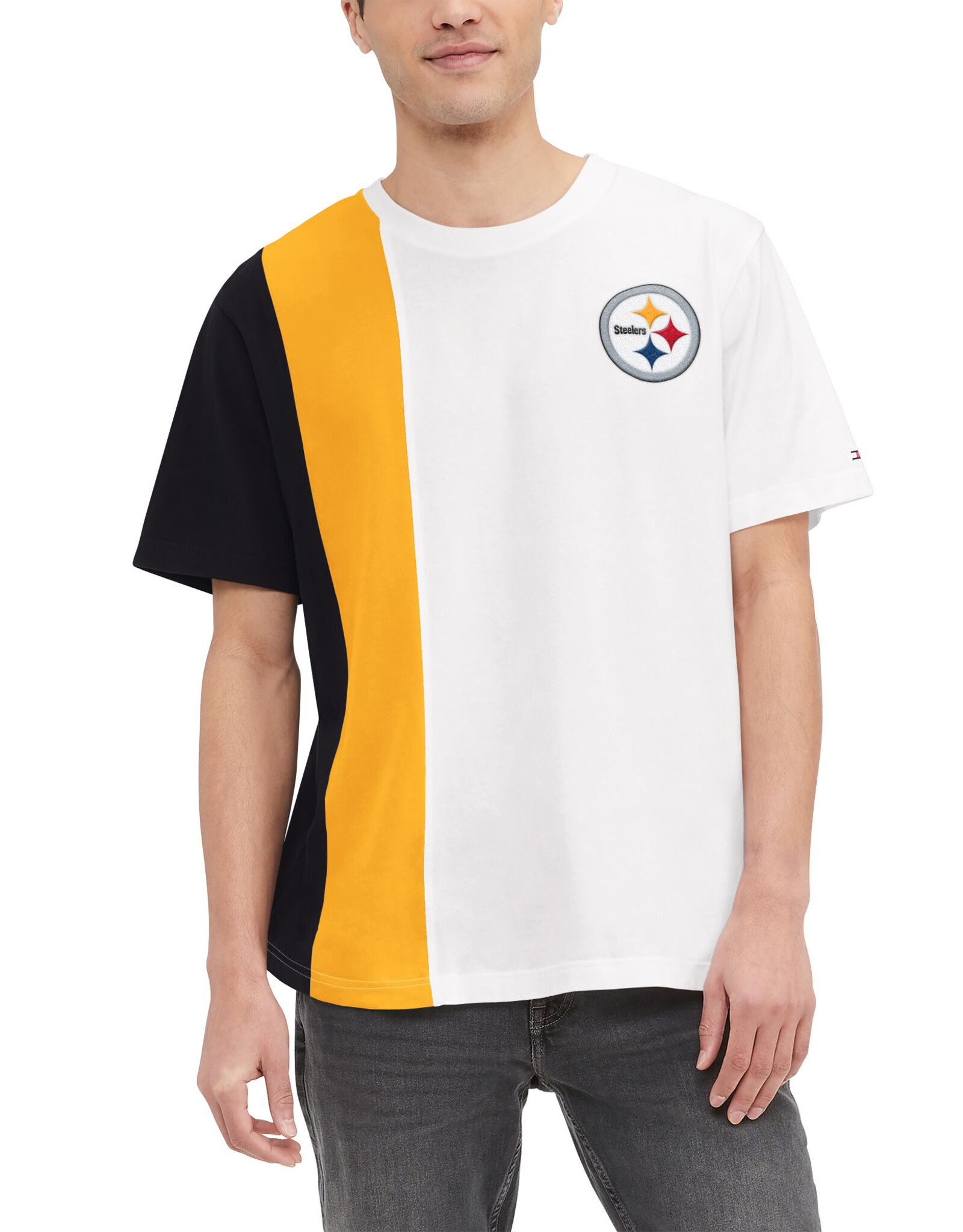 TOMMY HILFIGER Pittsburgh Steelers Men's Hilfiger Zack Short Sleeve Tee / FINAL SALE