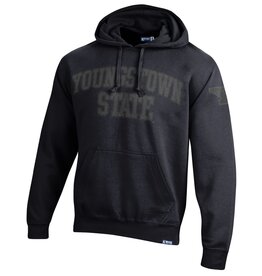 Champion Youngstown State Penguins Men's Triple Black Tumbled Pullover Hoodie