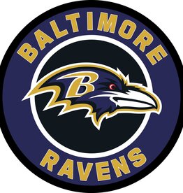 EVERGREEN Baltimore Ravens Lighted LED Round Wall Decor