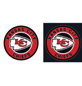 EVERGREEN Kansas City Chiefs Lighted LED Round Wall Decor