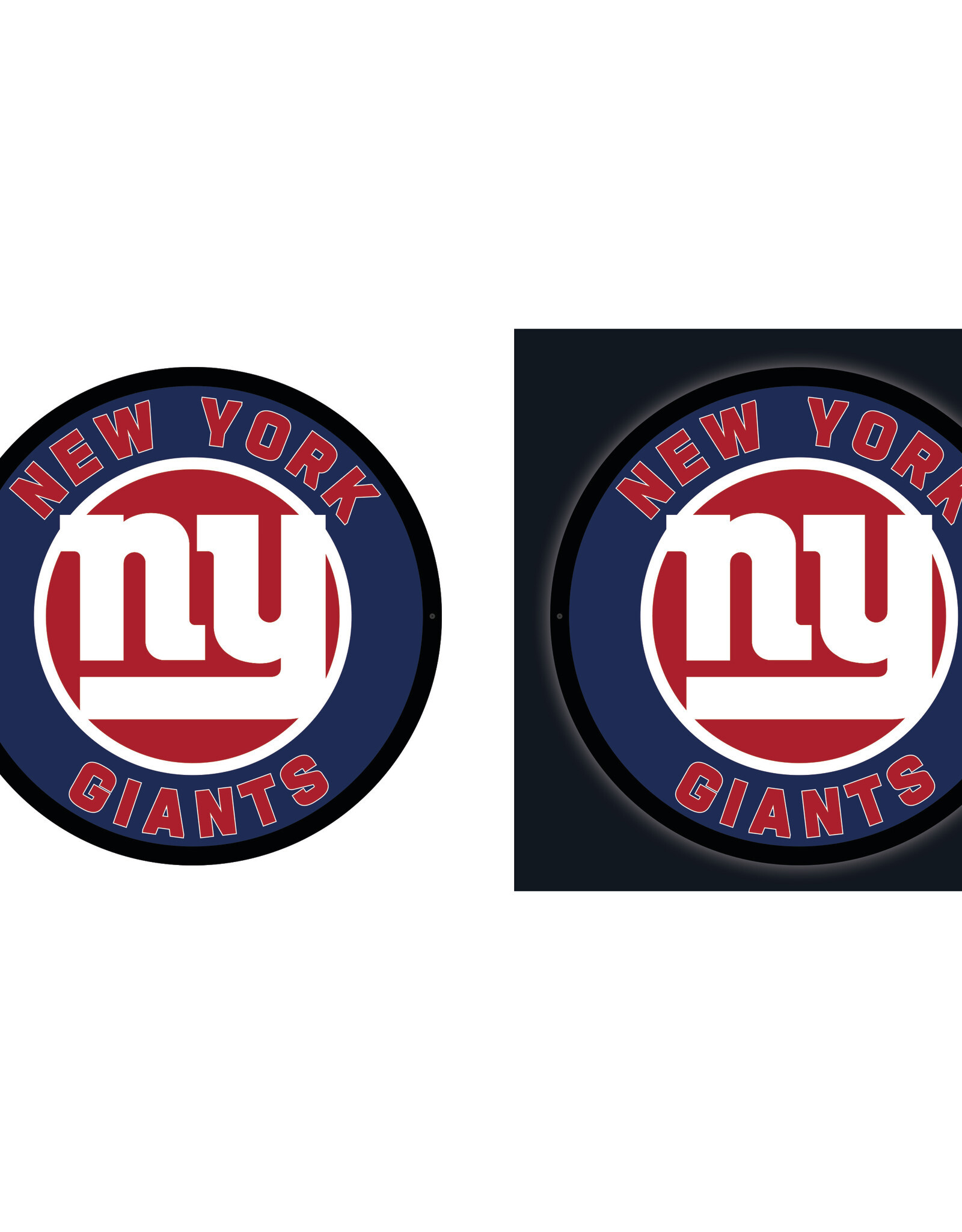 EVERGREEN New York Giants Lighted LED Round Wall Decor