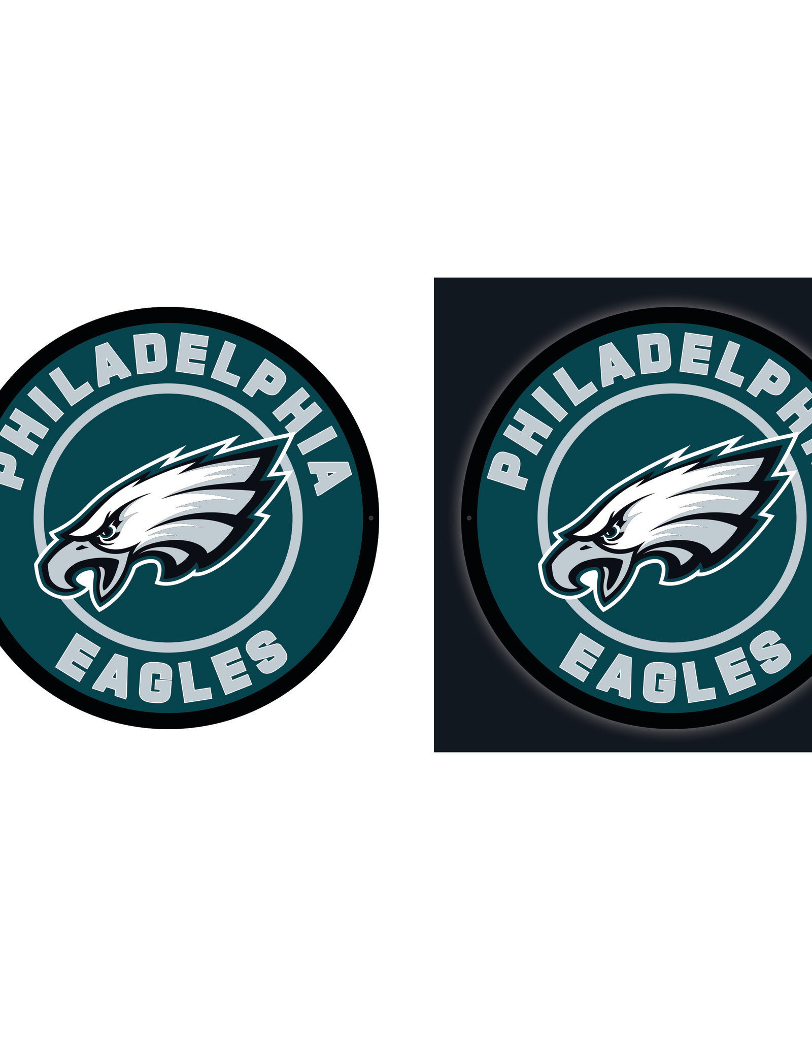 EVERGREEN Philadelphia Eagles Lighted LED Round Wall Decor