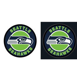 EVERGREEN Seattle Seahawks Lighted LED Round Wall Decor