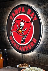 EVERGREEN Tampa Bay Buccaneers Lighted LED Round Wall Decor