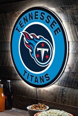 EVERGREEN Tennessee Titans Lighted LED Round Wall Decor