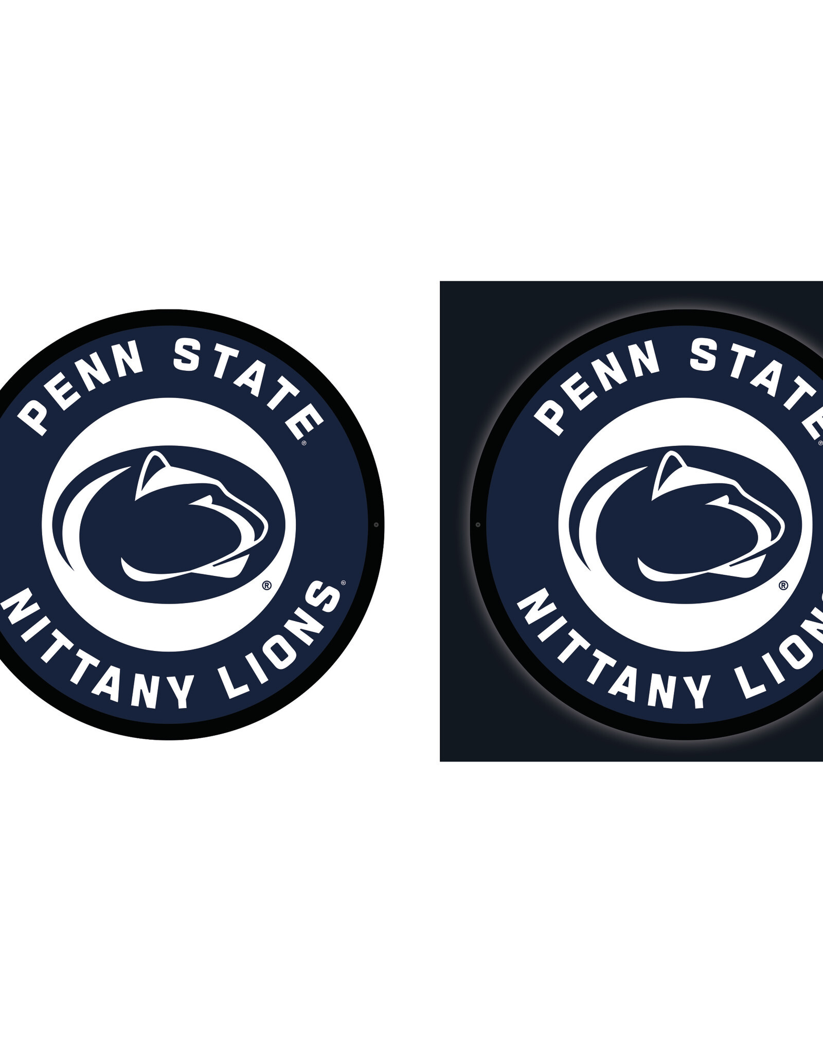EVERGREEN Penn State Nittany Lions Lighted LED Round Wall Decor