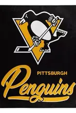 Northwest Pittsburgh Penguins Royal Plush 50x60 Signature Throw