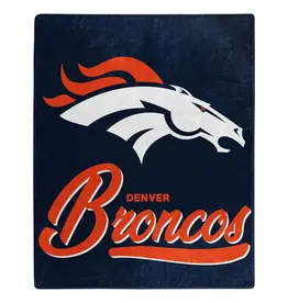 Northwest Denver Broncos Royal Plush 50x60 Signature Throw