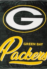 Northwest Green Bay Packers Royal Plush 50x60 Signature Throw
