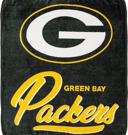 Northwest Green Bay Packers Royal Plush 50x60 Signature Throw