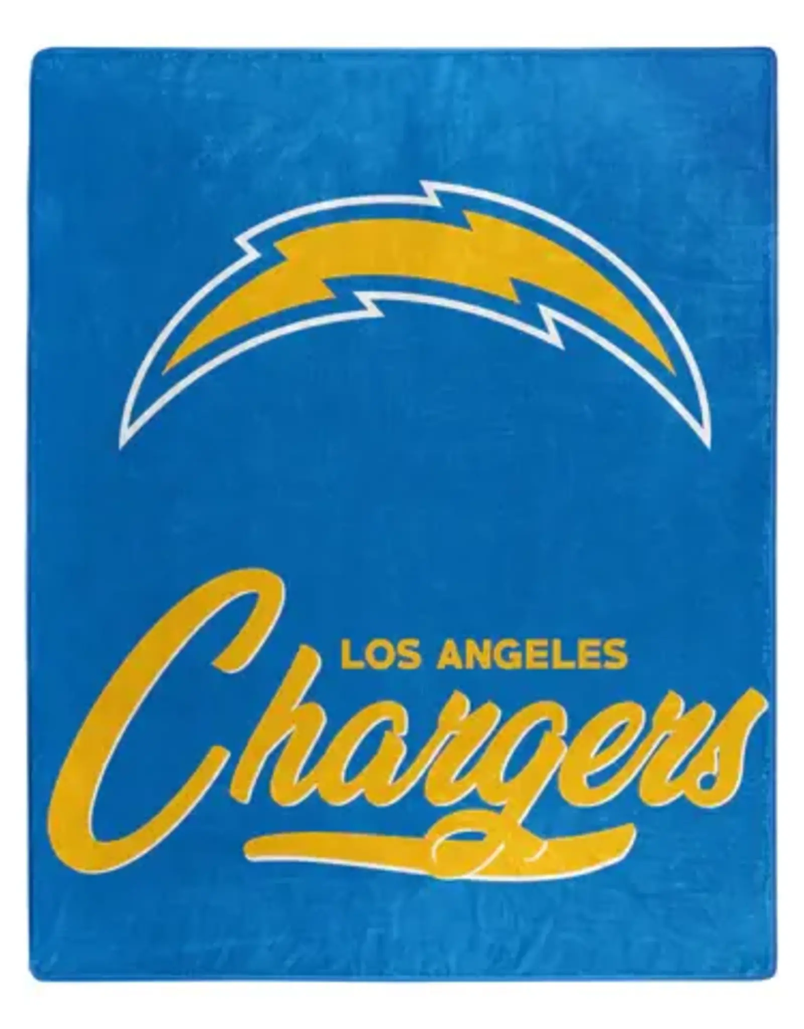 Northwest Los Angeles Chargers Royal Plush 50x60 Signature Throw