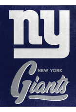 Northwest New York Giants Royal Plush 50x60 Signature Throw