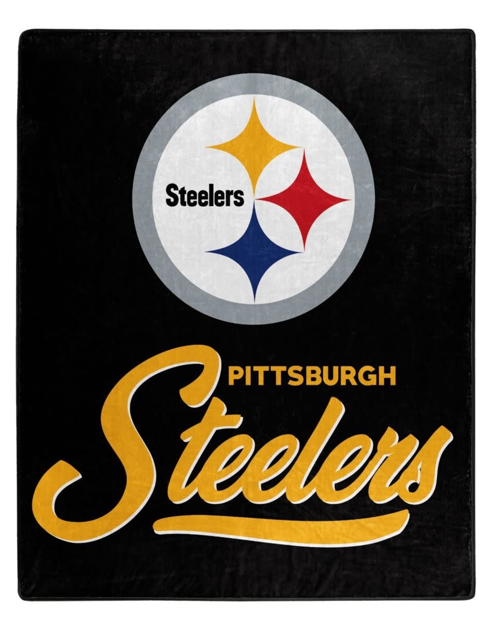 Northwest Pittsburgh Steelers Royal Plush 50x60 Signature Throw