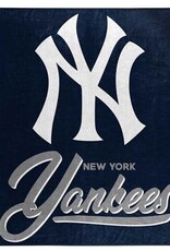 Northwest New York Yankees Royal Plush 50x60 Signature Throw