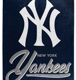 Northwest New York Yankees Royal Plush 50x60 Signature Throw