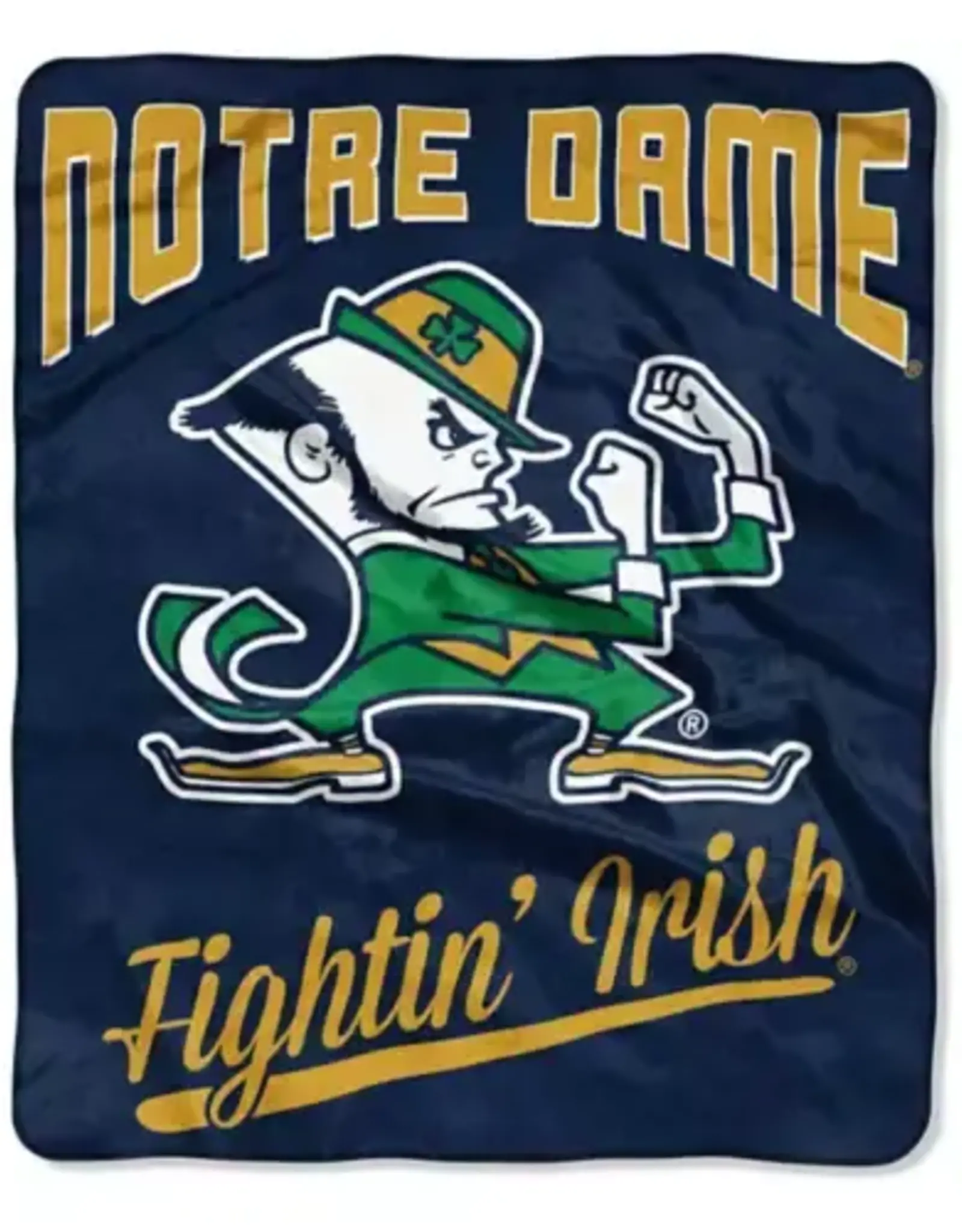Northwest Notre Dame Fighting Irish Royal Plush 50x60 Signature Throw