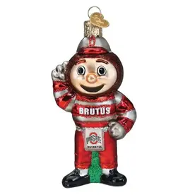 OLD WORLD CHRISTMAS Ohio State Brutus Blown Glass Ornament