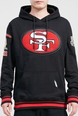 Pro Standard San Francisco 49ers Men's Retro Classic Fleece Pullover Hoodie - Black